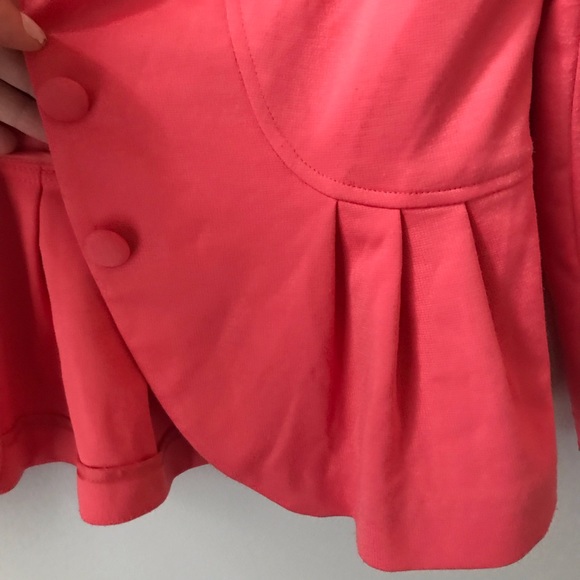 Pink Ruffle ELLE Blazer - Picture 3 of 4